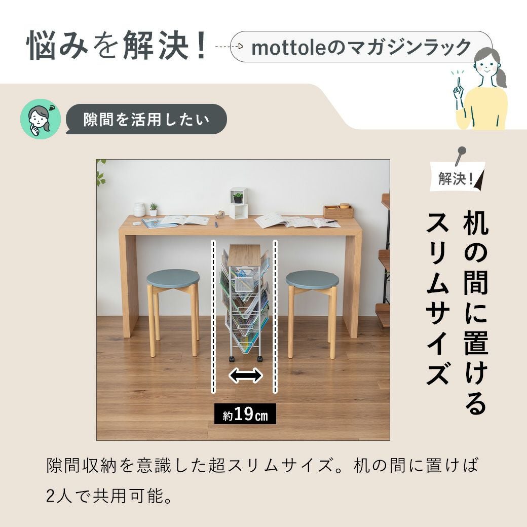 マガジンラック天板付き MTL-S024 | mottole公式サイト